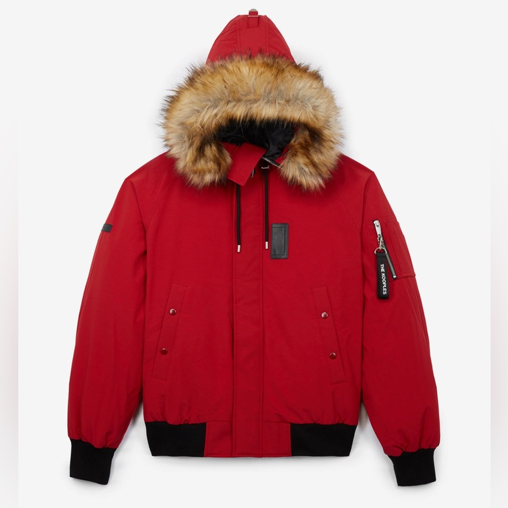 The Kooples Red Puffer Jacket